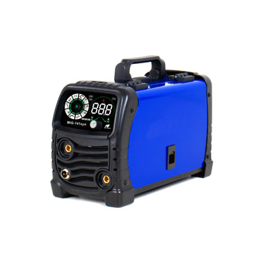 MIG-141 Flux Core MIG Welder Inverter 130A | Dual Voltage 110V/220V | IGBT Technology | Includes MIG Torch, Ground Clamp, Electrode Holder & Flux Core Wire | Compact Portable Welding Machine